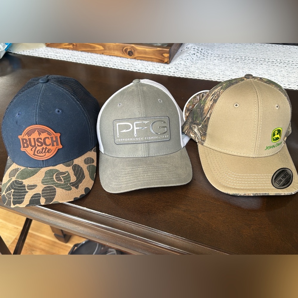 3 mens hats
